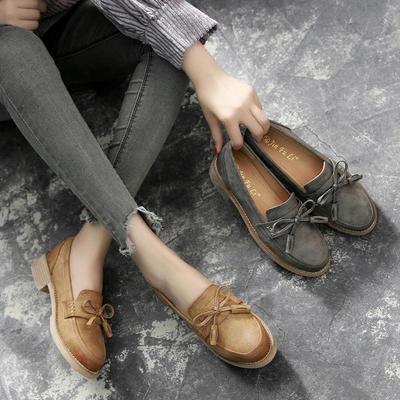 佰吉瑪新款樂(lè)福鞋 流蘇粗跟，打造夏日學(xué)院風(fēng)